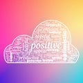 Positivity Hope Success Text Illustration Background Abstract