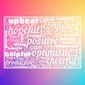 Positivity Hope Success Text Illustration Background Abstract