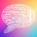 Positivity Hope Success Text Illustration Background Abstract