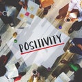 Positivity Mindset Thinking Wellness Concept Royalty Free Stock Photo