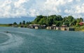 Poso River near Tentena. Indonesia Royalty Free Stock Photo