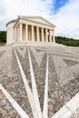 Possagno, Italy. Temple of Antonio Canova with classical colonnade and pantheon design exterior Royalty Free Stock Photo