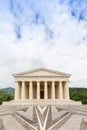 Possagno, Italy. Temple of Antonio Canova with classical colonnade and pantheon design exterior Royalty Free Stock Photo