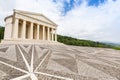 Possagno, Italy. Temple of Antonio Canova with classical colonnade and pantheon design exterior Royalty Free Stock Photo