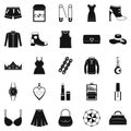 Possessions icons set, simple style