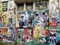 Possibly the most famous location in the UK to find street art and graffiti. Brick Lane is synonymous with the street art and graf Royalty Free Stock Photo