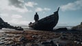 Post-apocalyptic Narrative Visuals Moody Beach Boat Scene
