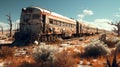 Post-apocalyptic Train: A Pristine And Rusty Encounter