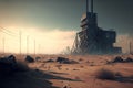 Post Apocalyptic World, Apocalypse City, Wasteland, Nuclear Desert, Abstract Generative AI Illustration