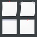 Post blank sticky paper sheet vector