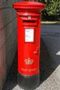 Post box with Scottish Crown painted in gold