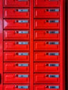 Post boxes vertical abstract background