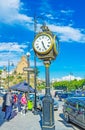 The post clock in Tbilisi Royalty Free Stock Photo