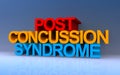 post concussion syndrome on blue