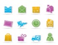 Post, correspondence and Office Icons