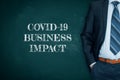 Post covid-19 business impact concept