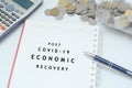 Post covid-19 economic recovery conceptual. Royalty Free Stock Photo