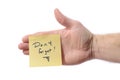 Post it dont forget Royalty Free Stock Photo