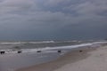 Post Hurricane Idalia from Naples Beach Royalty Free Stock Photo