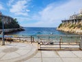 Post-Hurricane Seascape Serenity: Playa Angosta's Coastal Beauty in Acapulco Royalty Free Stock Photo