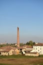 Post-industrial archeology - An old brick factory Royalty Free Stock Photo