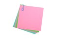 Post-its with a paper clip