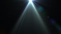 Post light in the darkness. A beautiful beam of light Royalty Free Stock Photo