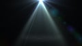 Post light in the darkness. A beautiful beam of light Royalty Free Stock Photo