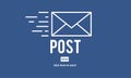 Post Mail Correspondence Online Message Communication Concept Royalty Free Stock Photo