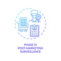 Post-marketing surveillance concept icon