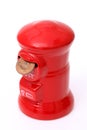 Post money box with coin Royalty Free Stock Photo