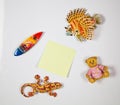 Post-it note on fridge Royalty Free Stock Photo