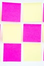 Post it note, short note, Note Take Note. In a reminder A major Royalty Free Stock Photo