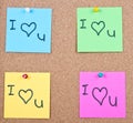 Post it note on wood collage Royalty Free Stock Photo