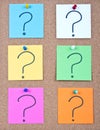 Post it note on wood collage Royalty Free Stock Photo