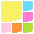 Post It Notes Set Royalty Free Stock Photo