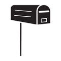 Post office box icon vector Royalty Free Stock Photo