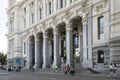 Post office building in Madrid, Spain Royalty Free Stock Photo