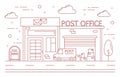 Post office building. Royalty Free Stock Photo