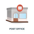 Post Office 3d icon Simple element from buildings collection. Creative Post Office icon for web design, templates Royalty Free Stock Photo