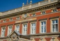 Post office in Gorlitz, Germany. Part of facade Postamt building