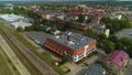 Post Office Railway Station Slupsk Poczta Dworzec Pkp Aerial View Poland