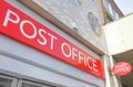 Post office sign London UK