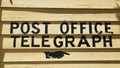 Post office telegraph sign Royalty Free Stock Photo