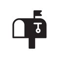 Post office vector glyph flat icon Royalty Free Stock Photo