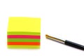 Post it and pen Royalty Free Stock Photo