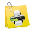 Post printer illustration design Royalty Free Stock Photo
