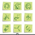 Post it series - ecology Royalty Free Stock Photo