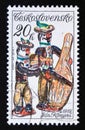 Postage stamp Czechoslovakia 1978. Musicians by Jan Konyves