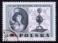 Post stamp Poland, 1969, Copernicus, Kopernik, by Jeremias Falck Royalty Free Stock Photo